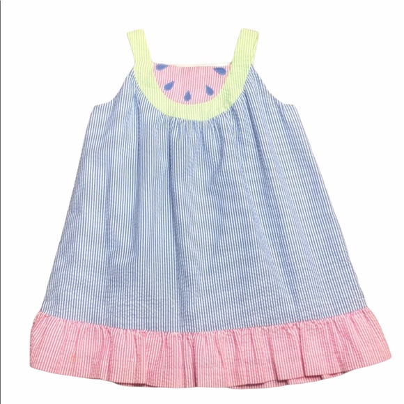 Florence Eiseman Other - Florence Eiseman Watermelon Seersucker Dress Sz 4
